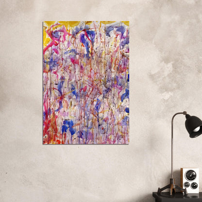Untitled  SF57-008  - Sam Francis Brushed Aluminum Print - 70x100 cm / 28x40 inches | Sam Francis Aluminum Print | Sam Francis Prints