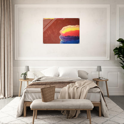 Brown Wall - 1970 - Ronnie Landfield Acrylic Print - 70x100 cm / 28x40″ inches | Ronnie Landfield Wall Art | Ronnie Landfield Prints