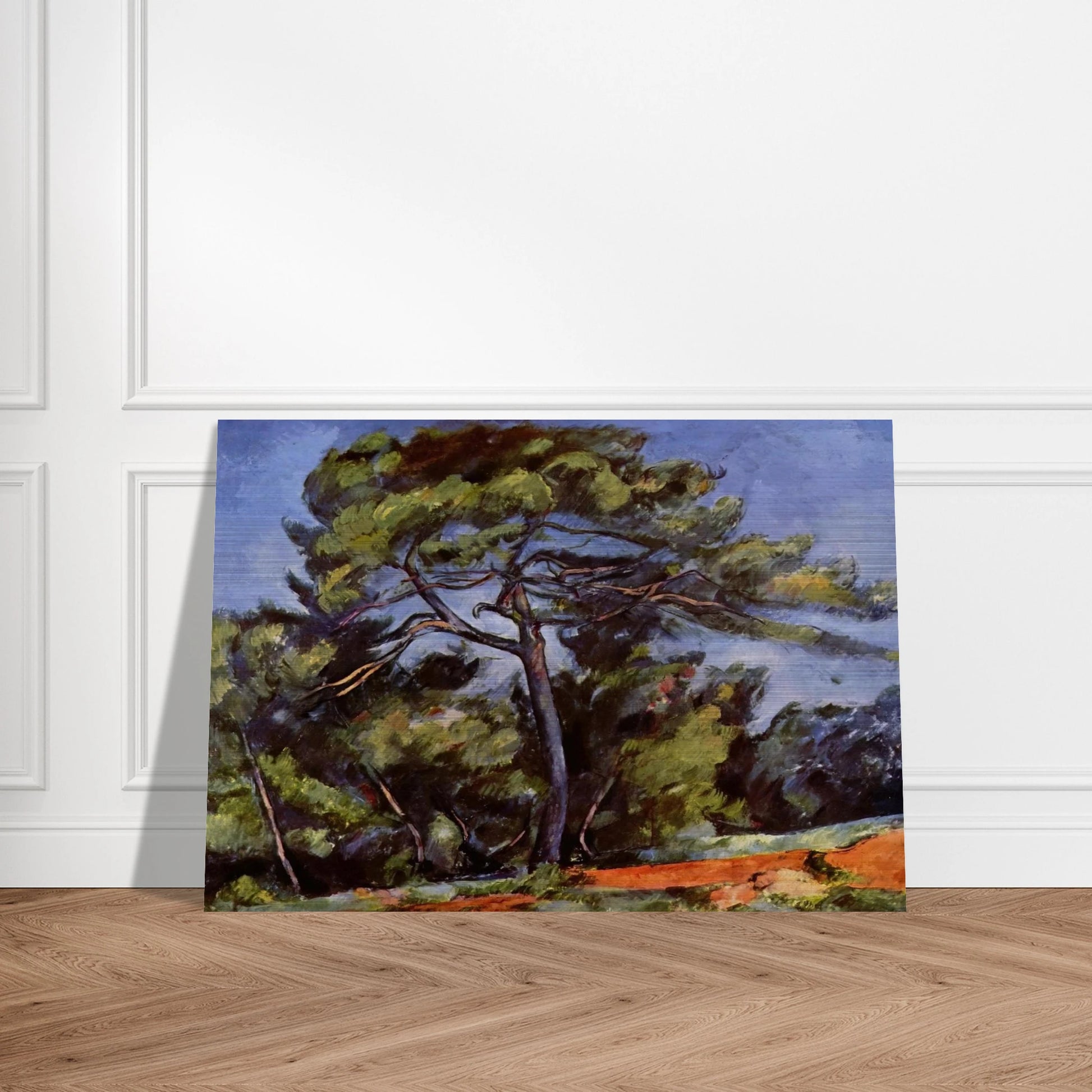 The Great Pine - Paul Cézanne Brushed Aluminum Print - 70x100 cm / 28x40 inches | Paul Cézanne Aluminum Print | Paul Cézanne Prints