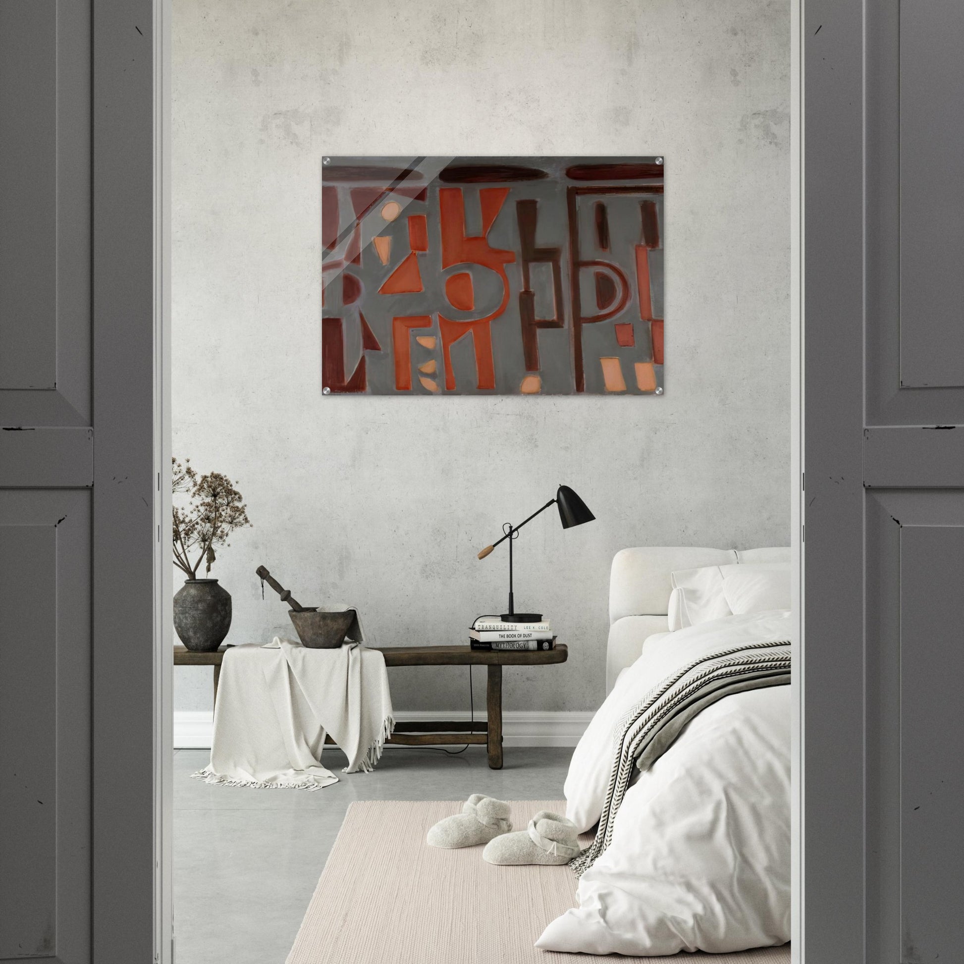 Conversation - 2009 United States - Will Barnet Acrylic Print - 70x100 cm / 28x40″ inches