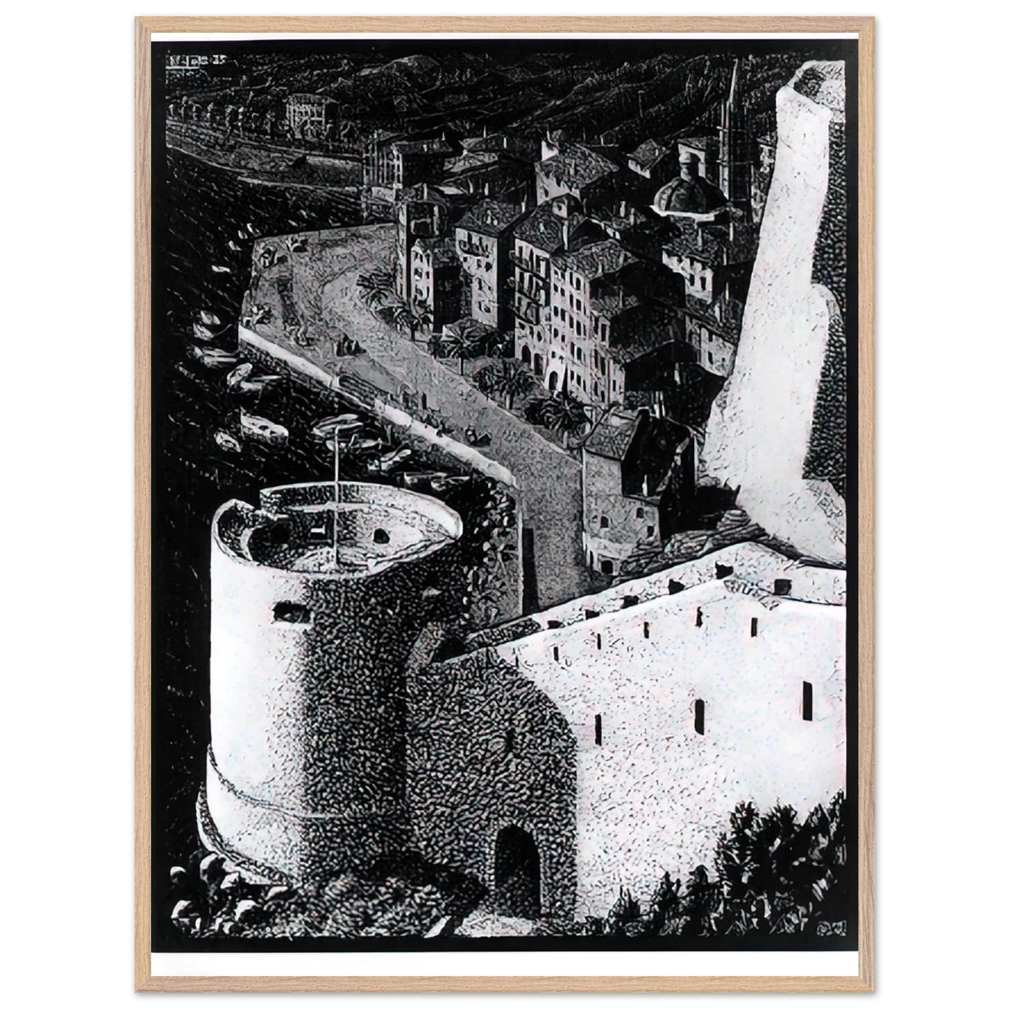 MC Escher - ESCHER (23) Wall Art - 30x40 cm / 12x16 inches - Fine Art Poster - -