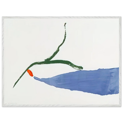 Helen Frankenthaler - A Little Zen - 1970 Wall art - A2 (42 x 59.4  cm) - Premium Wooden Framed Poster With Fine Art Paper - White frame