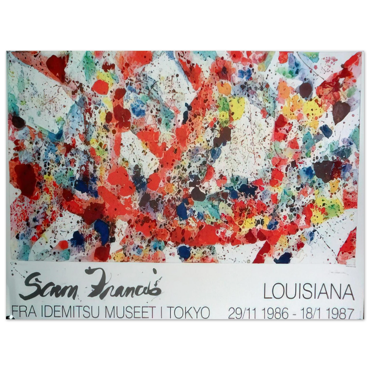 Sam Francis - Polar Red  75x100 cm / 30x40inches Fine Art Poster