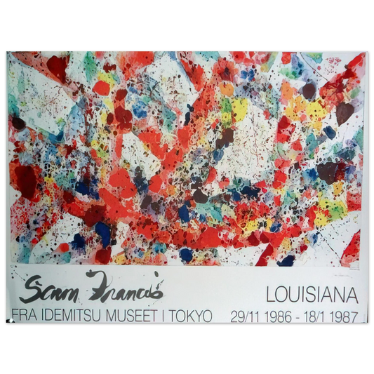 Sam Francis - Polar Red  75x100 cm / 30x40inches Fine Art Poster