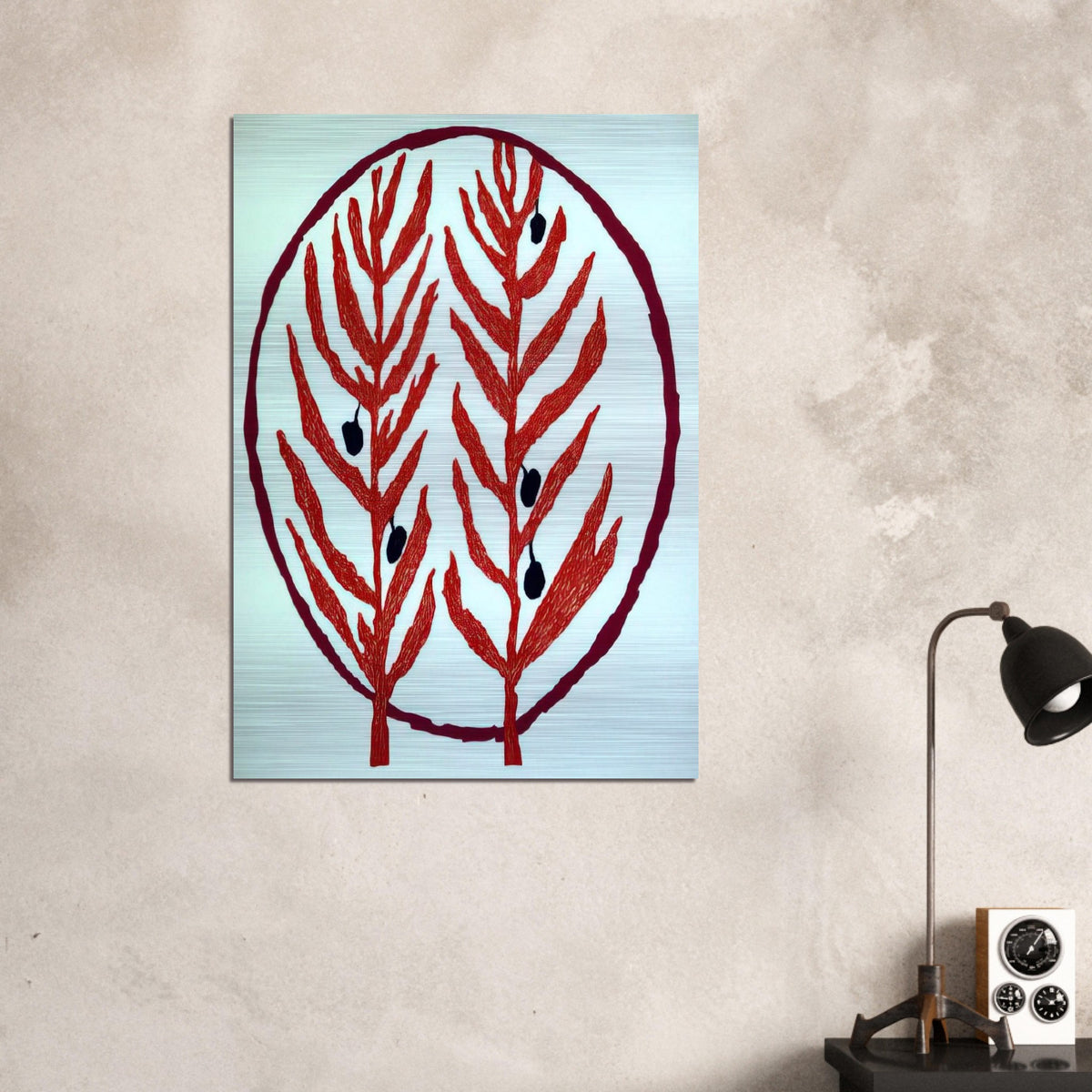 THE OLIVE BRANCH 2004 - Louise Bourgeois Brushed Aluminum Print - 70x100 cm / 28x40 inches | Louise Bourgeois Aluminum Print | Louise Bourgeois Prints