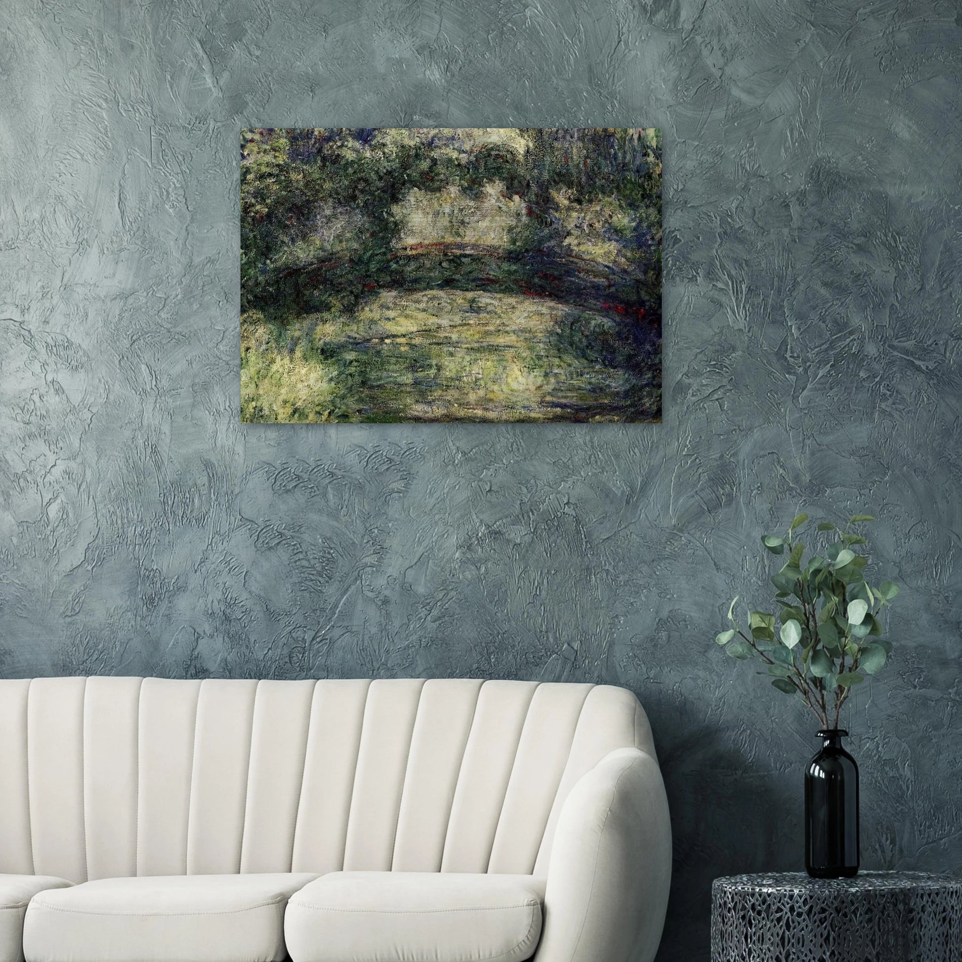 The Japanese Bridge 10 - claude monet Brushed Aluminum Print - 70x100 cm / 28x40 inches | claude monet Aluminum Print | claude monet Prints