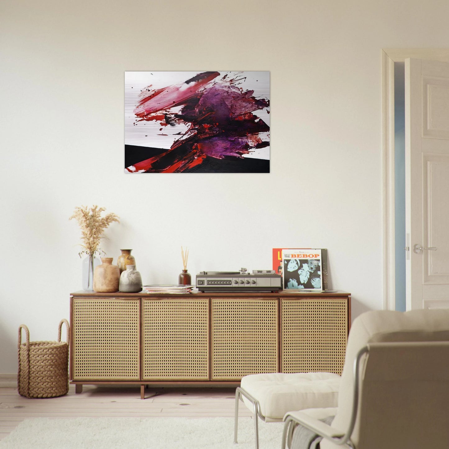UNTITLED 2447 2009 - Luis Feito Brushed Aluminum Print - 70x100 cm / 28x40 inches | Luis Feito Aluminum Print | Luis Feito Prints