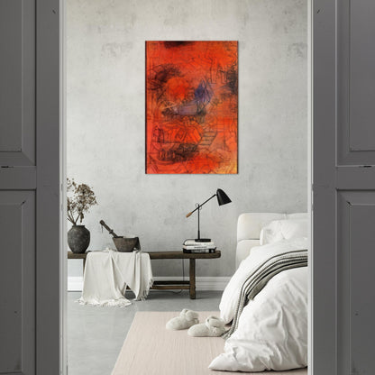 GROYNES 1925 - Paul Klee Brushed Aluminum Print - 70x100 cm / 28x40 inches | Paul Klee Aluminum Print | Paul Klee Prints