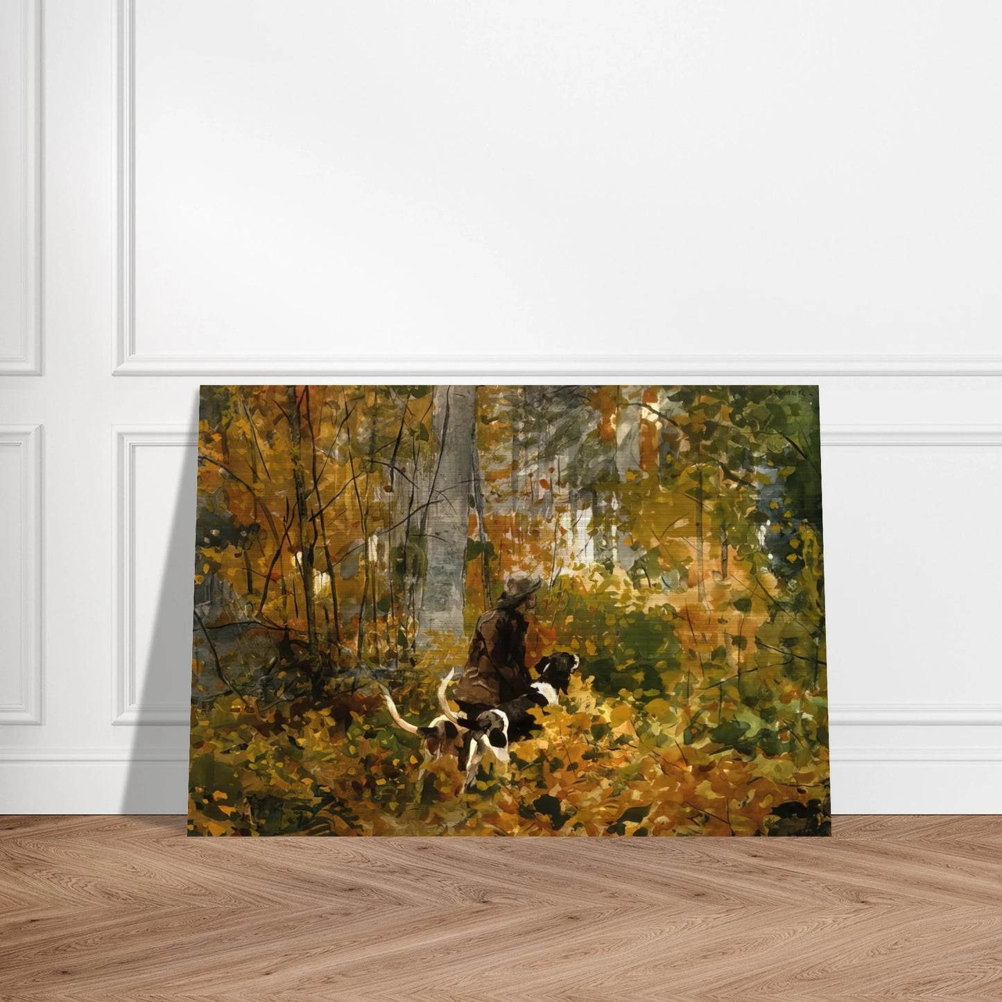 ON THE TRAIL - Winslow Homer Brushed Aluminum Print - 70x100 cm / 28x40 inches | Winslow Homer Aluminum Print | Winslow Homer Prints