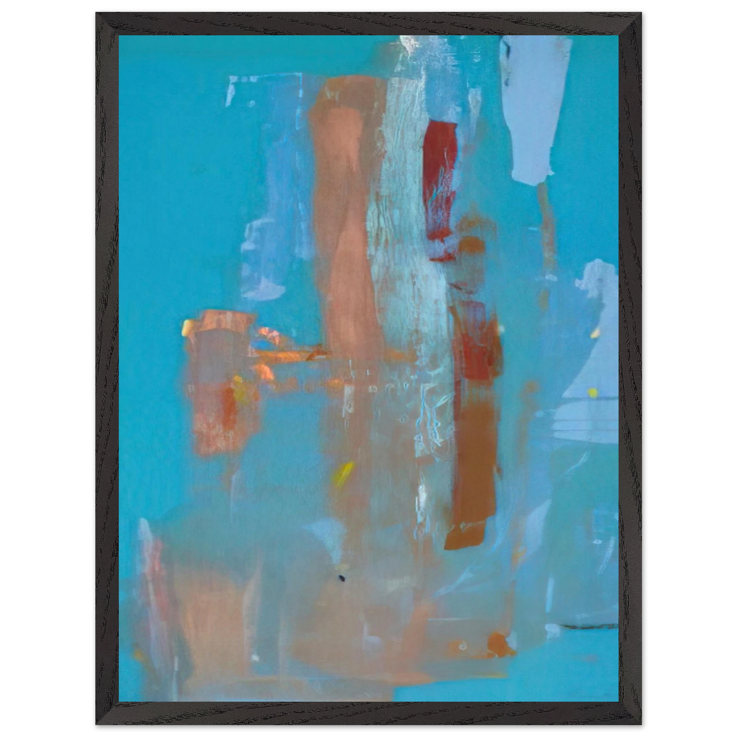 Helen Frankenthaler - In on Blue - 1976 Wall art - 21x29.7 cm / 8x12" - Fine Art Poster-canvas - -