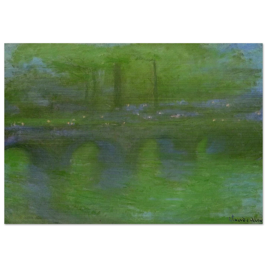Waterloo Bridge, Dawn - claude monet Brushed Aluminum Print - 70x100 cm / 28x40 inches | claude monet Aluminum Print | claude monet Prints