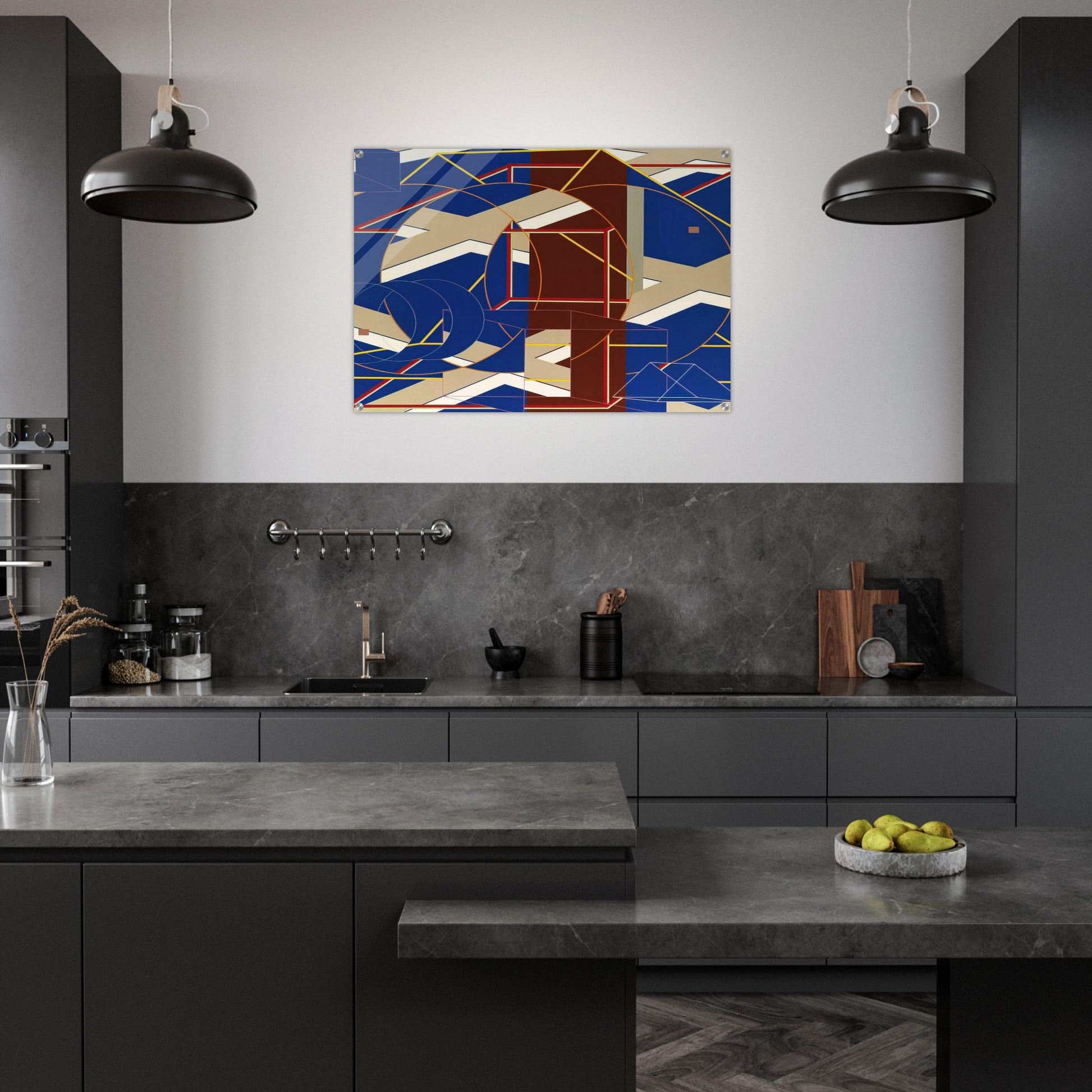 C-B-1 - Al Held Acrylic Print - 70x100 cm / 28x40″ inches | Al Held Wall Art | Al Held Prints