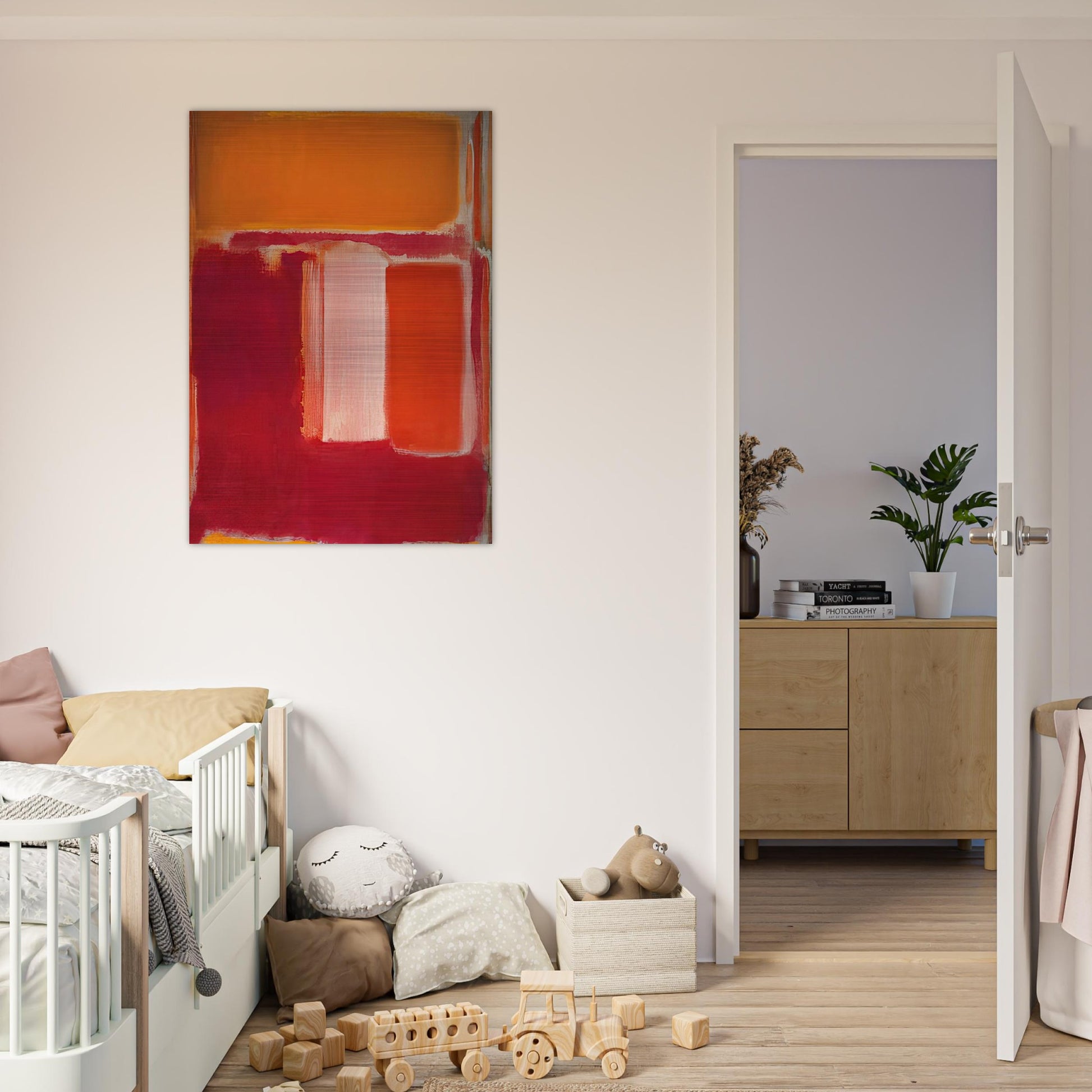 Yellow, Cherry, Orange - 1947 - Mark Rothko Brushed Aluminum Print - 70x100 cm / 28x40 inches | Mark Rothko Aluminum Print | Mark Rothko Prints