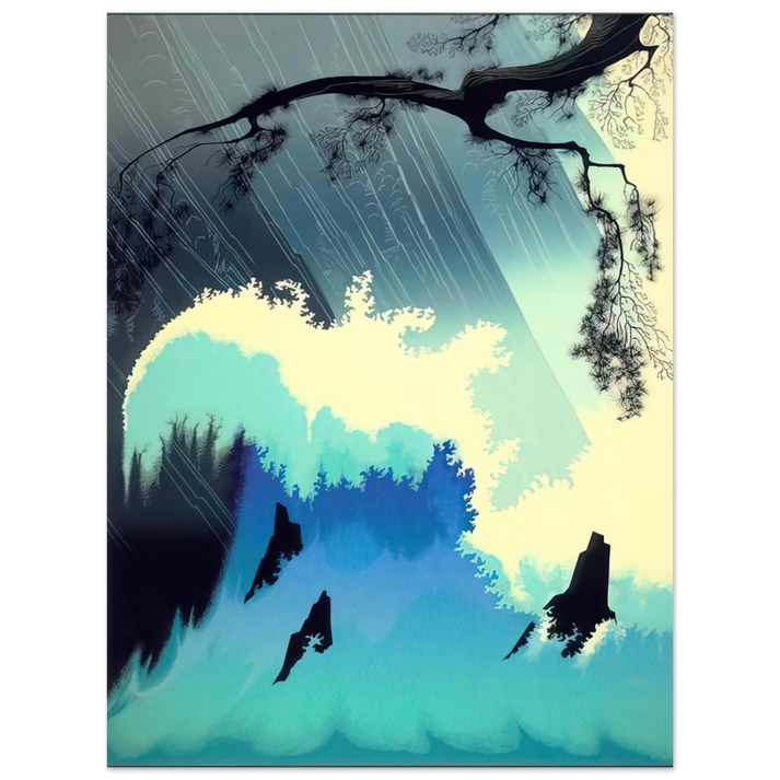 Eyvind Earle - Ocean Splash  75x100 cm / 30x40inches Fine Art Poster