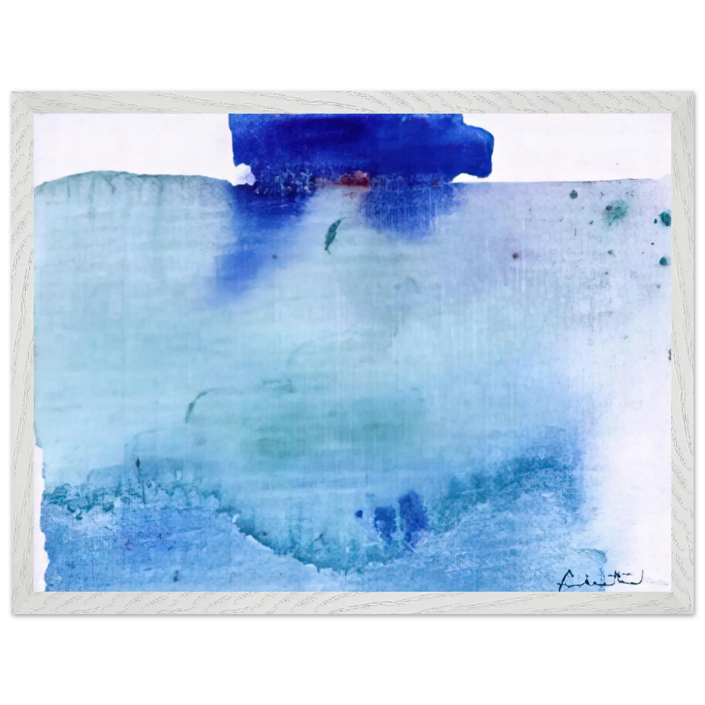 Helen Frankenthaler - Untitled - 1982 Wall art - 60x80 cm / 24x32 inches - Premium Wooden Framed Poster With Fine Art Paper - Black frame