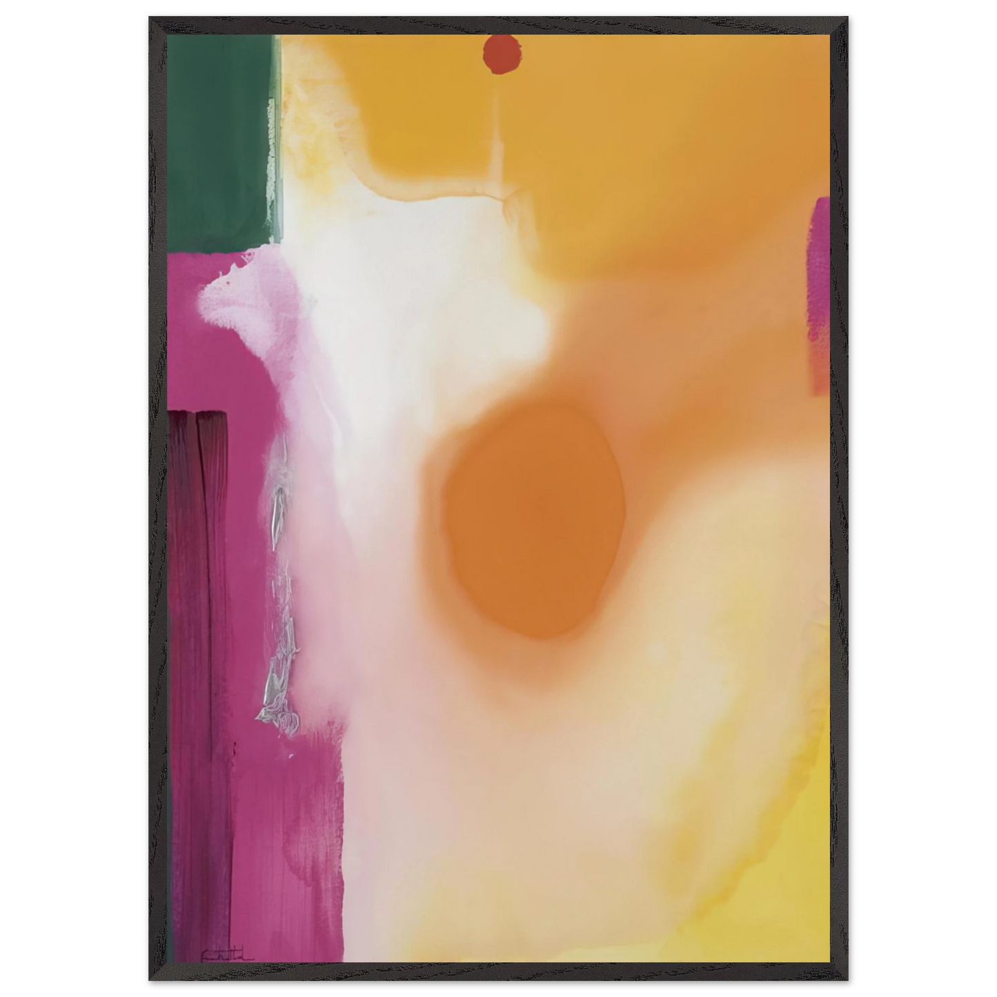 Helen Frankenthaler - Bullseye - 1989 Wall art - 45x60 cm / 18x24 inches - Fine Art Poster-canvas - -