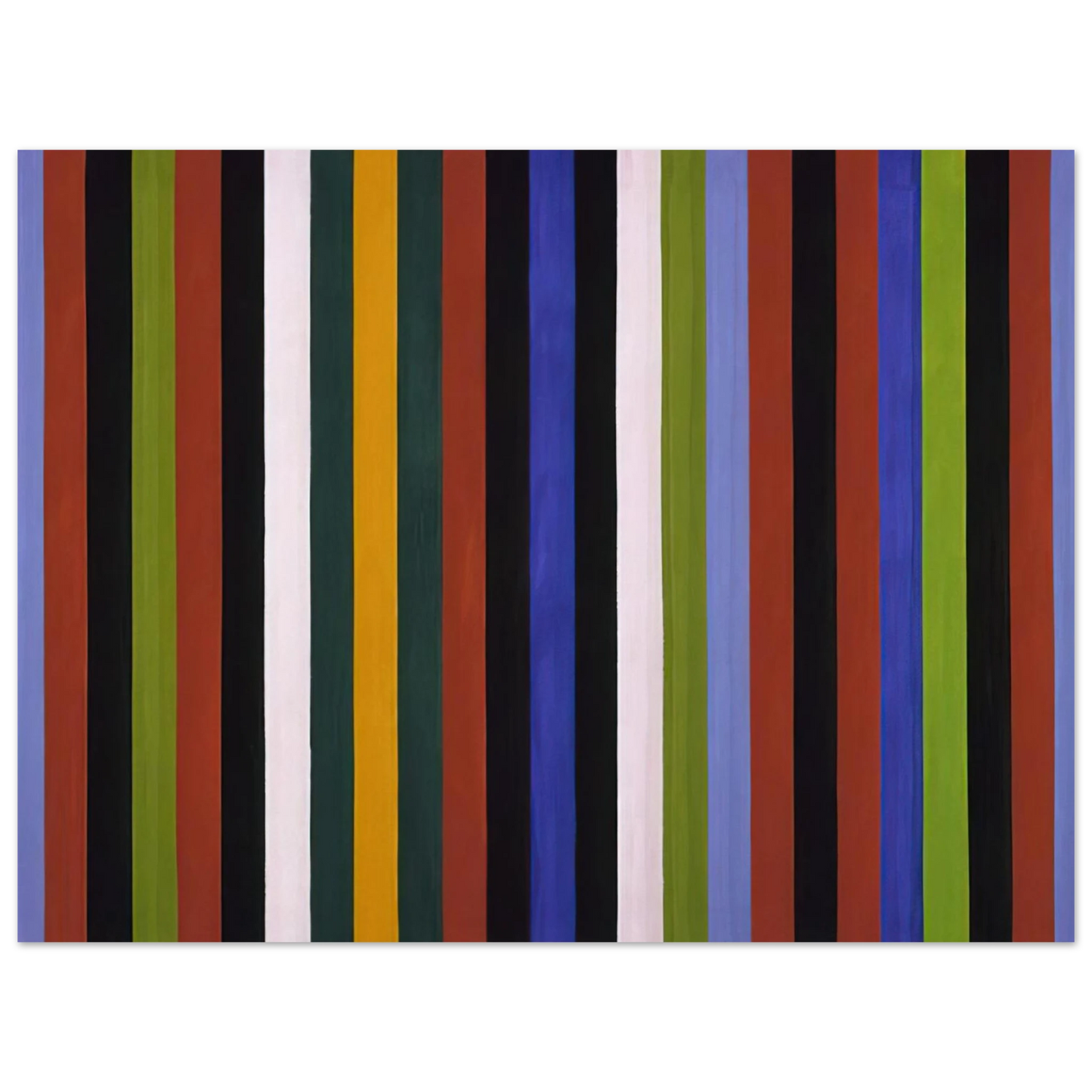 Gene Davis - Hot Beat - 1964  75x100 cm / 30x40inches Fine Art Poster