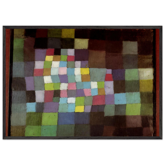 ABSTRACTION WITH REFERENCE TO A FLOWERING TREE 1925 - Paul Klee 70x100 cm / 28x40 inches Framed Art Print – Black Wooden Frame