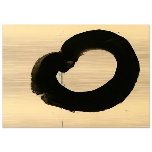 Untitled - Art Informel, Zen - Jiro Yoshihara Brushed Aluminum Print - 70x100 cm / 28x40 inches | Jiro Yoshihara Aluminum Print | Jiro Yoshihara Prints