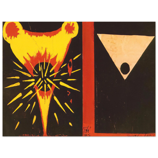 Salvador Dali - STUDY FOR CHRIST OF ST JOHN OF THE CROSS 1951  75x100 cm / 30x40inches Fine Art Poster