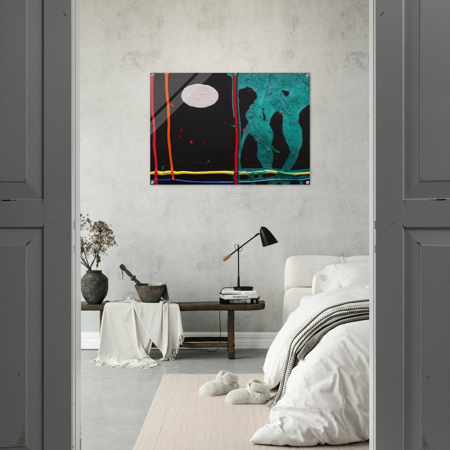 Watching 20-1-07 - 2007 - John Hoyland Acrylic Print - 70x100 cm / 28x40″ inches