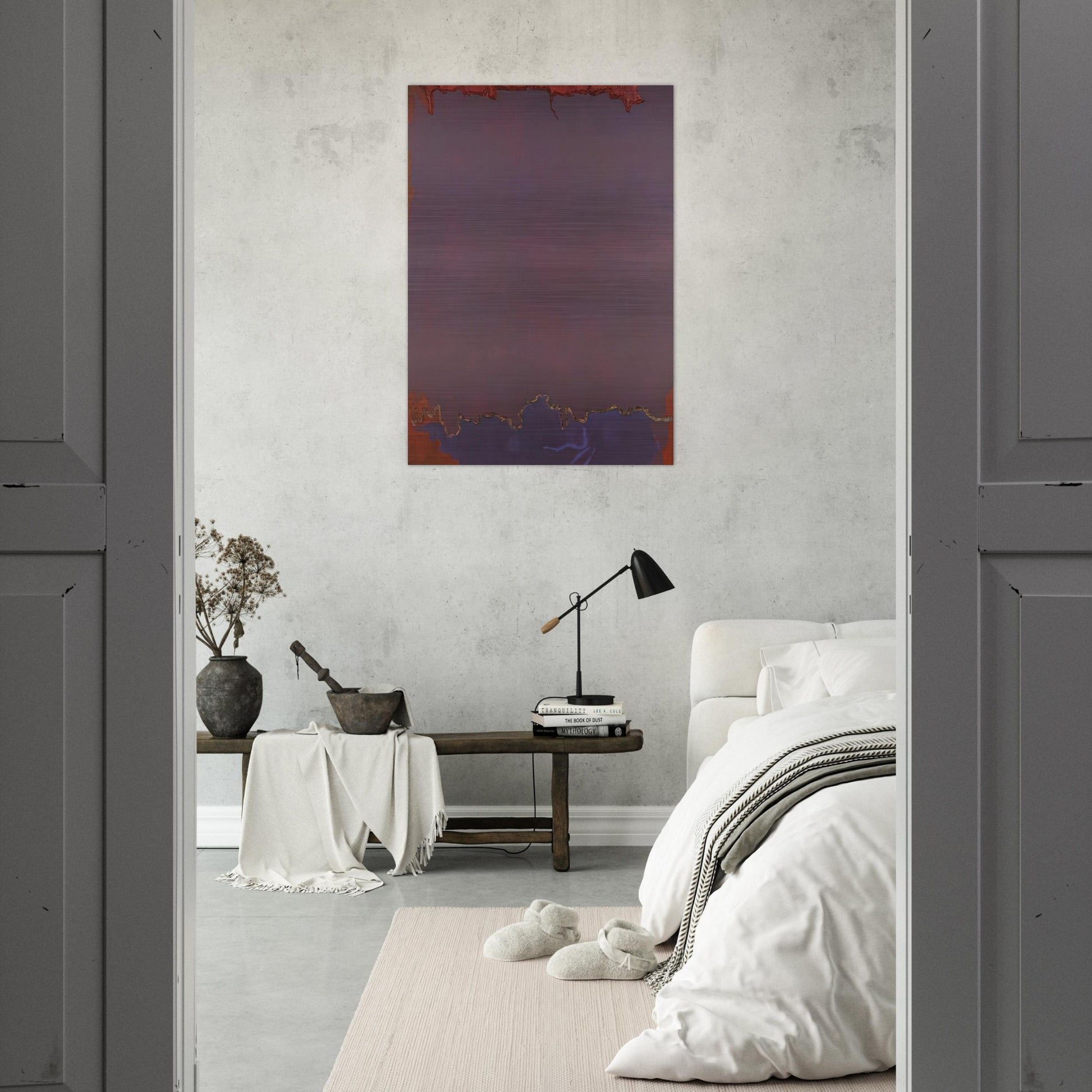 Infinity Field - 1973 - Theodoros Stamos Brushed Aluminum Print - 70x100 cm / 28x40 inches | Theodoros Stamos Aluminum Print | Theodoros Stamos Prints