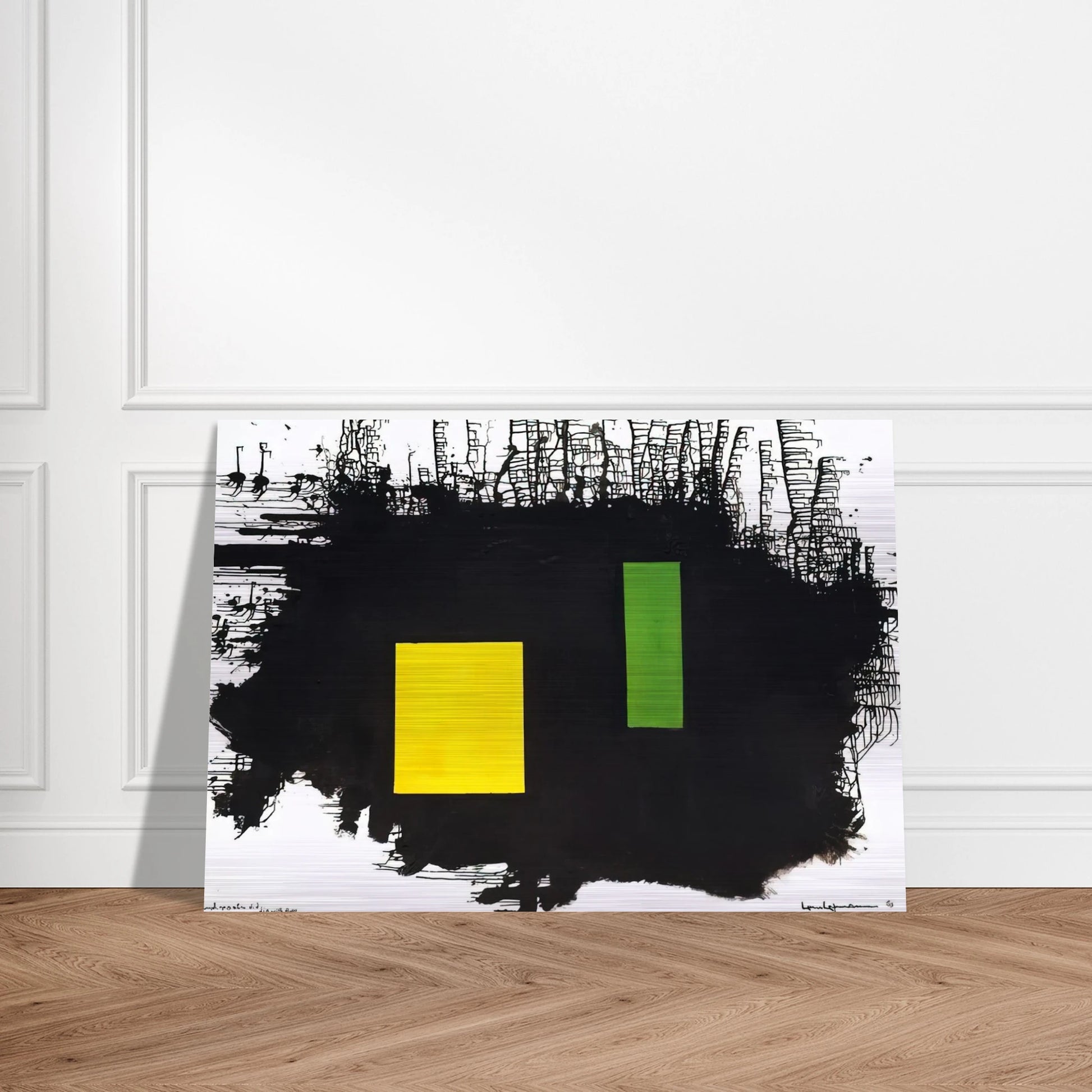 To J.F.K. - A Thousand Roots Did Die With Thee - Hans Hofmann Brushed Aluminum Print - 70x100 cm / 28x40 inches | Hans Hofmann Aluminum Print | Hans Hofmann Prints