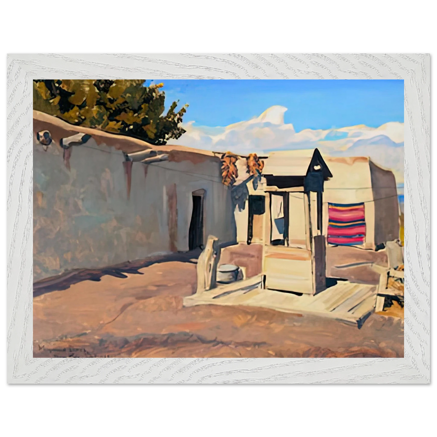 Maynard Dixon - OLD PATIO 1931 Wall art - 70x100 cm / 28x40 inches - Fine Art Poster-canvas - -