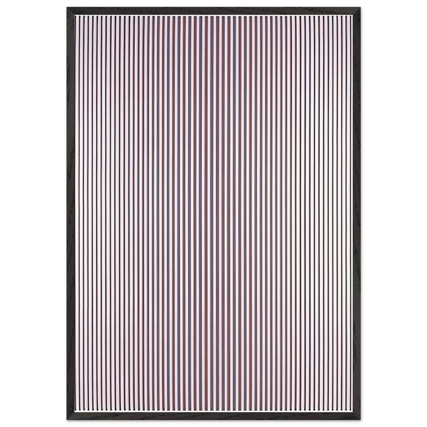 CHANT 2 1967 - Bridget Riley 70x100 cm / 28x40 inches Framed Art Print – Black Wooden Frame