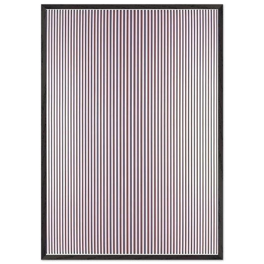 CHANT 2 1967 - Bridget Riley 70x100 cm / 28x40 inches Framed Art Print – Black Wooden Frame