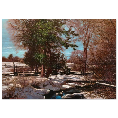 Promise of Spring - 1930 Canada - Frank Johnston Brushed Aluminum Print - 70x100 cm / 28x40 inches | Frank Johnston Aluminum Print | Frank Johnston Prints