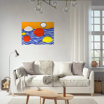 WAVES 1973 - Alexander Calder Brushed Aluminum Print - 70x100 cm / 28x40 inches | Alexander Calder Aluminum Print | Alexander Calder Prints
