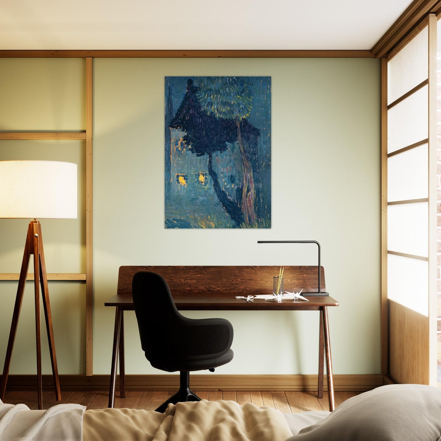 COTTAGE IN THE WOODS 1903 - Alexej von Jawlensky Brushed Aluminum Print - 70x100 cm / 28x40 inches | Alexej von Jawlensky Aluminum Print | Alexej von Jawlensky Prints