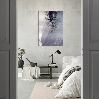 Mountain Rise - Eyvind Earle Brushed Aluminum Print - 70x100 cm / 28x40 inches | Eyvind Earle Aluminum Print | Eyvind Earle Prints