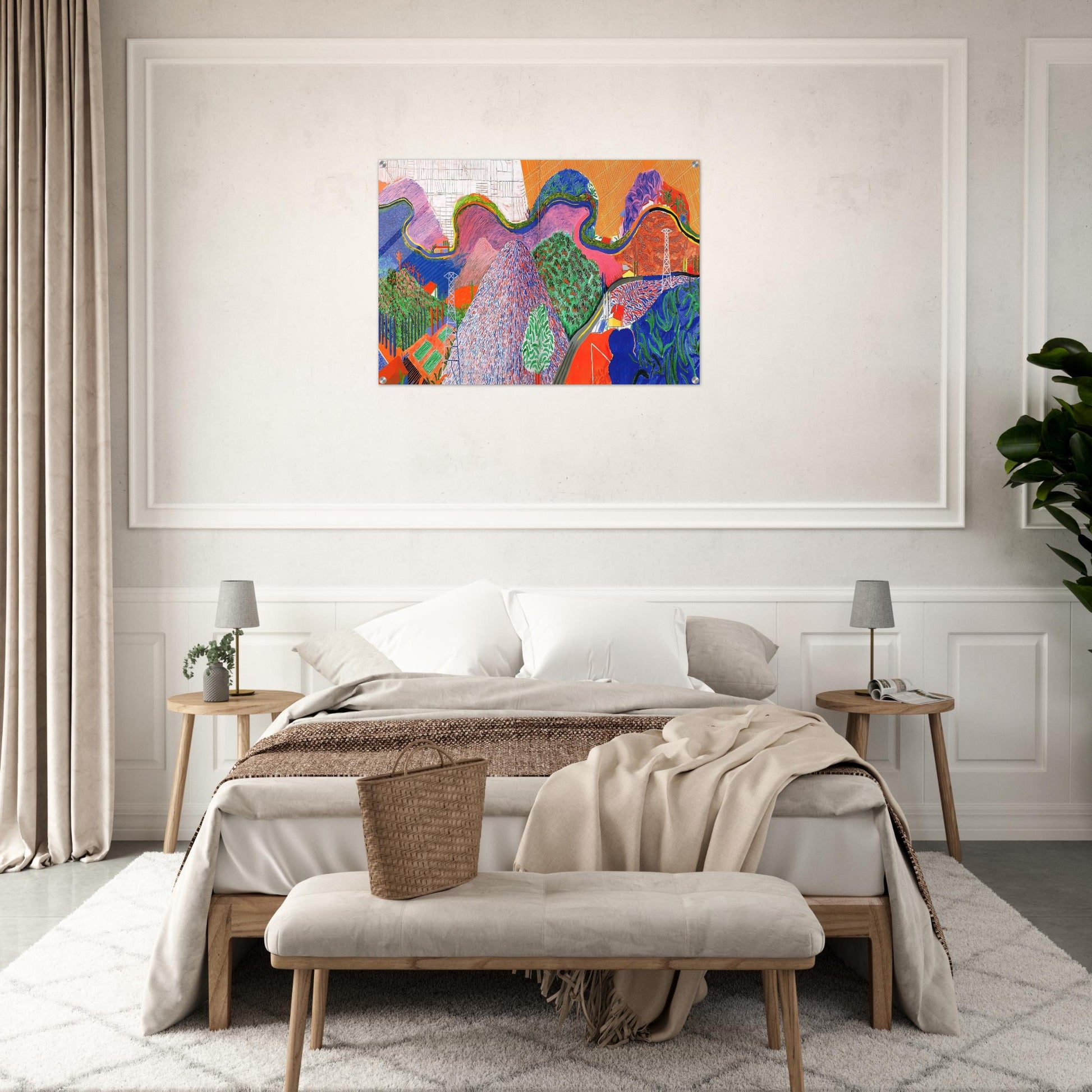 David Hockney - David Hockney Acrylic Print - 70x100 cm / 28x40″ inches | David Hockney Art | Artwork by David Hockney