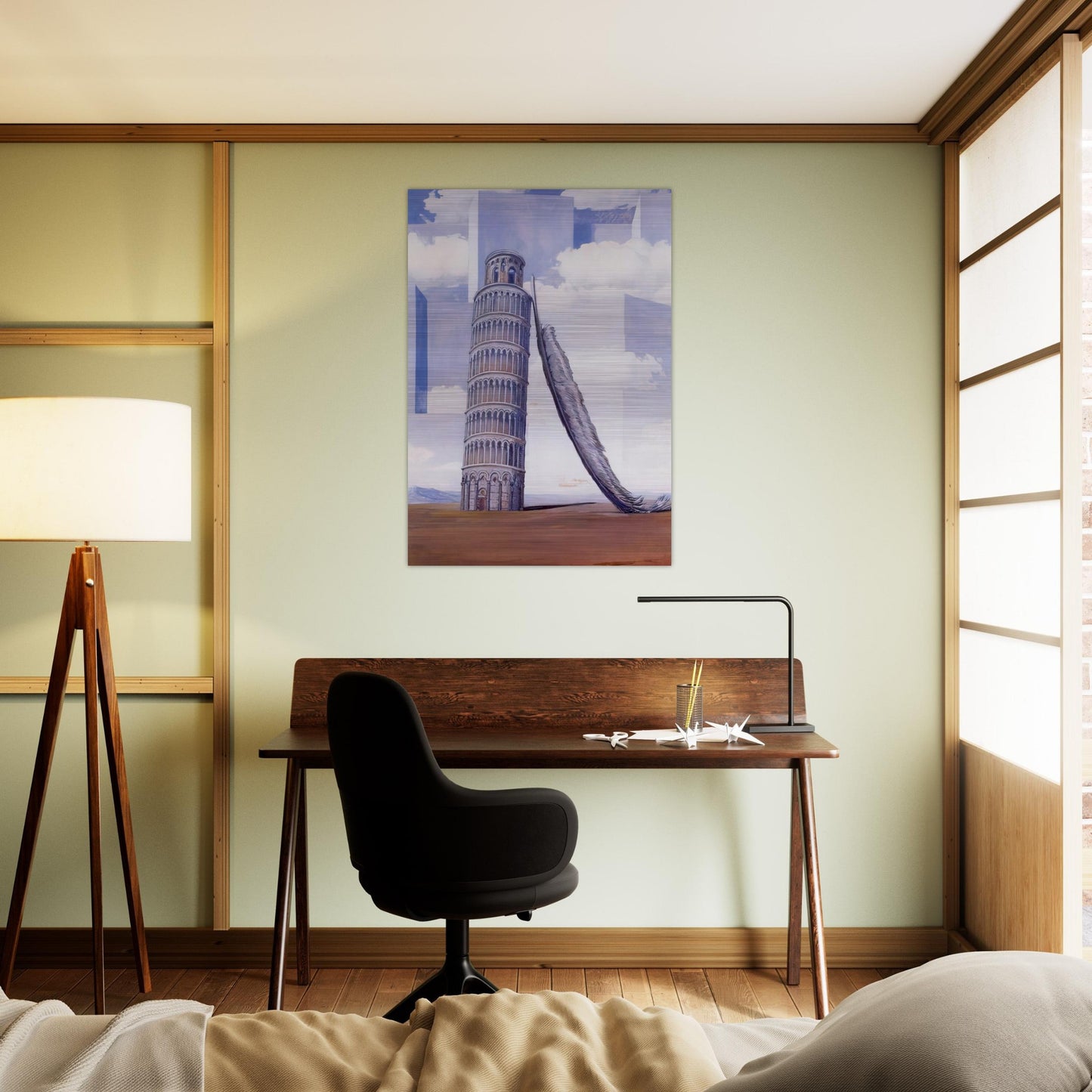 MEMORY OF A JOURNEY 1955 - Rene Magritte Brushed Aluminum Print - 70x100 cm / 28x40 inches | Rene Magritte Aluminum Print | Rene Magritte Prints