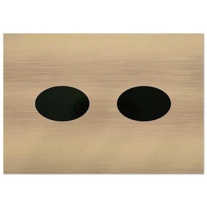 Two Circles - 1950 - Alexander Liberman Brushed Aluminum Print - 70x100 cm / 28x40 inches | Alexander Liberman Aluminum Print | Alexander Liberman Prints