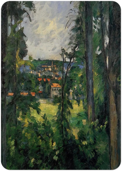 Auvers. View from Nearby By Paul Cézanne Pack of 10 Post Cards | Paul Cézanne Post Cards | A6 (10.5 x 14.8 cm) - 4.1 x 5.8 inches