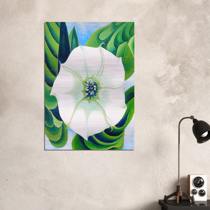 Jimson Weed - Georgia O'Keeffe Brushed Aluminum Print - 70x100 cm / 28x40 inches | Georgia O'Keeffe Aluminum Print | Georgia O'Keeffe Prints
