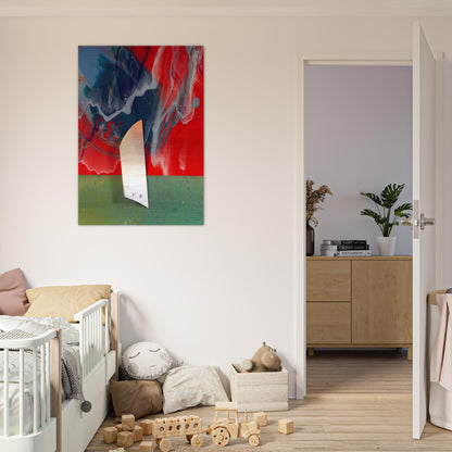 Plow - Sam Gilliam Brushed Aluminum Print - 70x100 cm / 28x40 inches | Sam Gilliam Aluminum Print | Sam Gilliam Prints