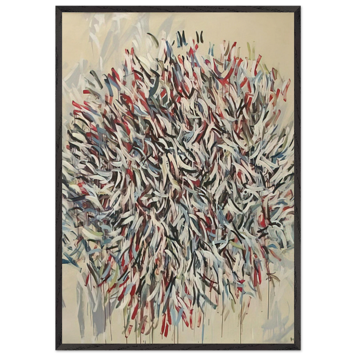Abstract 2 - 1982 - Robert Goodnough 70x100 cm / 28x40 inches Framed Art Print – Black Wooden Frame