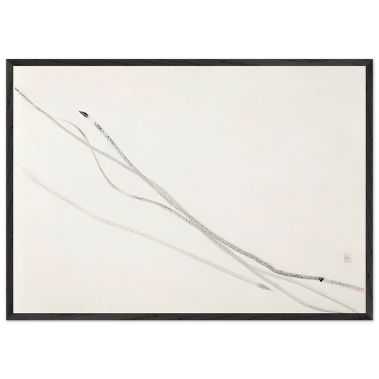 Work - Abstract Expressionism - Toko Shinoda 70x100 cm / 28x40 inches Framed Art Print – Black Wooden Frame