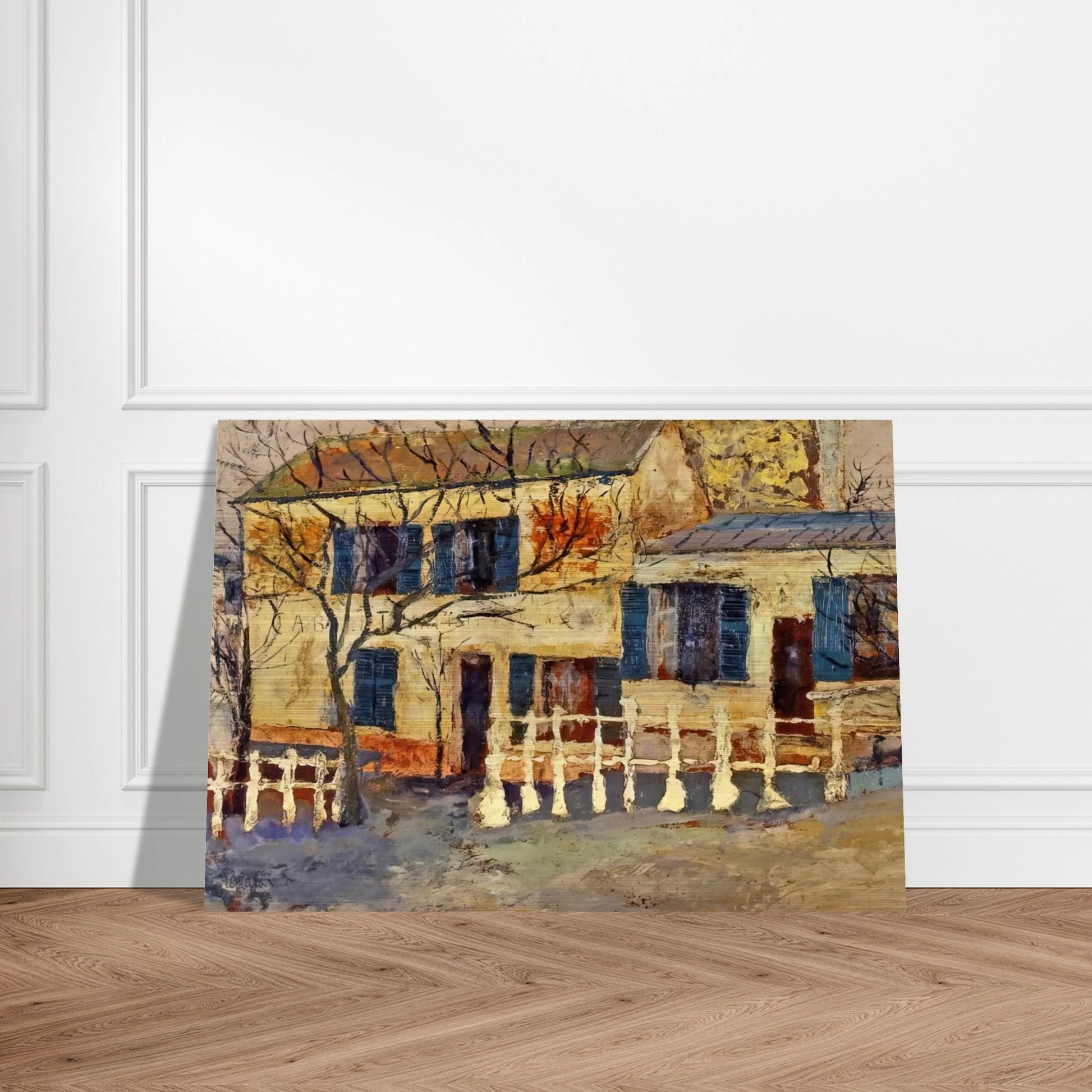 LAPIN AGILE 1 - Maurice Utrillo Brushed Aluminum Print - 70x100 cm / 28x40 inches | Maurice Utrillo Aluminum Print | Maurice Utrillo Prints