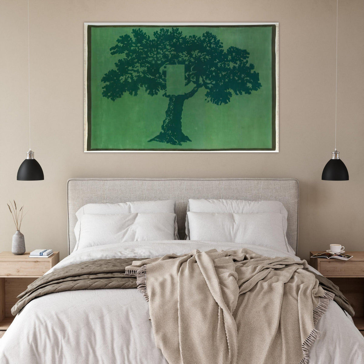 Albero Per Terra - 1984 - Mario Schifano Art Prints - 100x150 cm / 40x60″ inches | Mario Schifano Poster | Mario Schifano Prints