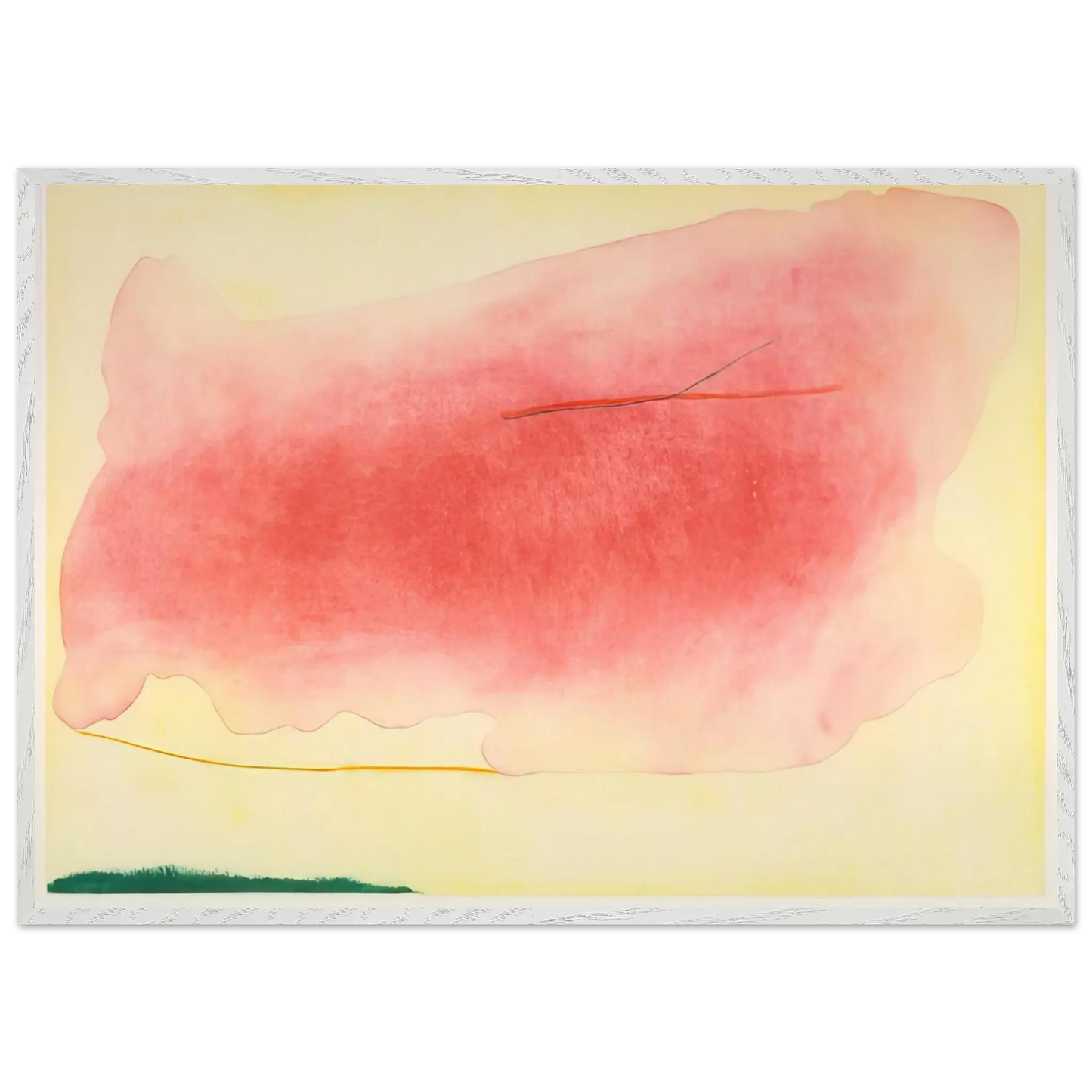 Helen Frankenthaler - Nepenthe - 1972 Wall art - 30x45 cm / 12x18 Inches - Premium Wooden Framed Poster With Fine Art Paper - White frame
