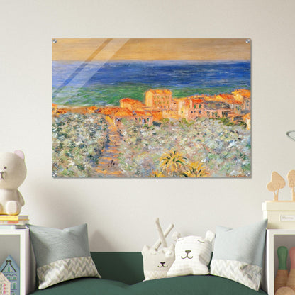 Burgo Marina at Bordighera - claude monet Acrylic Print - 70x100 cm / 28x40″ inches | claude monet Wall Art | claude monet Prints