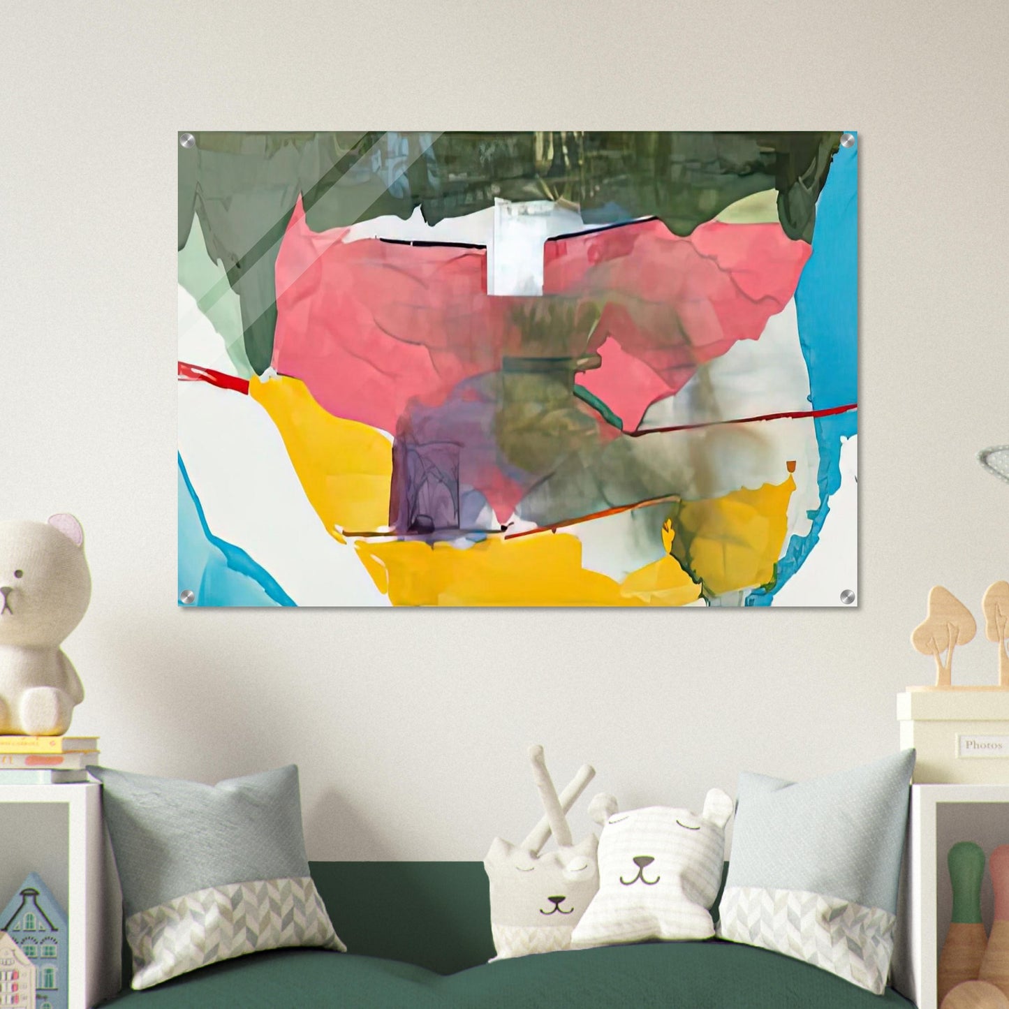 Off White Square, 1973- - Helen Frankenthaler Acrylic Print - 70x100 cm / 28x40″ inches