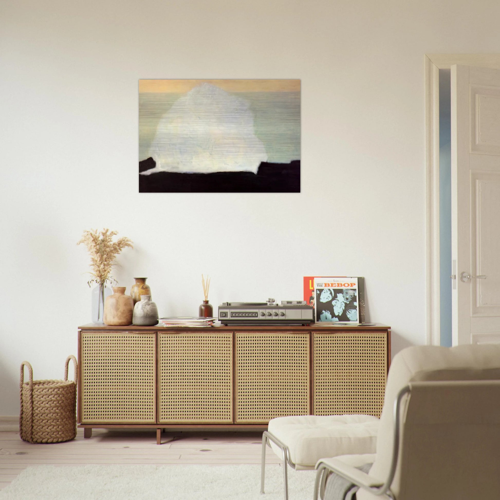 White Wave - 1954 - Milton Avery Brushed Aluminum Print - 70x100 cm / 28x40 inches | Milton Avery Aluminum Print | Milton Avery Prints