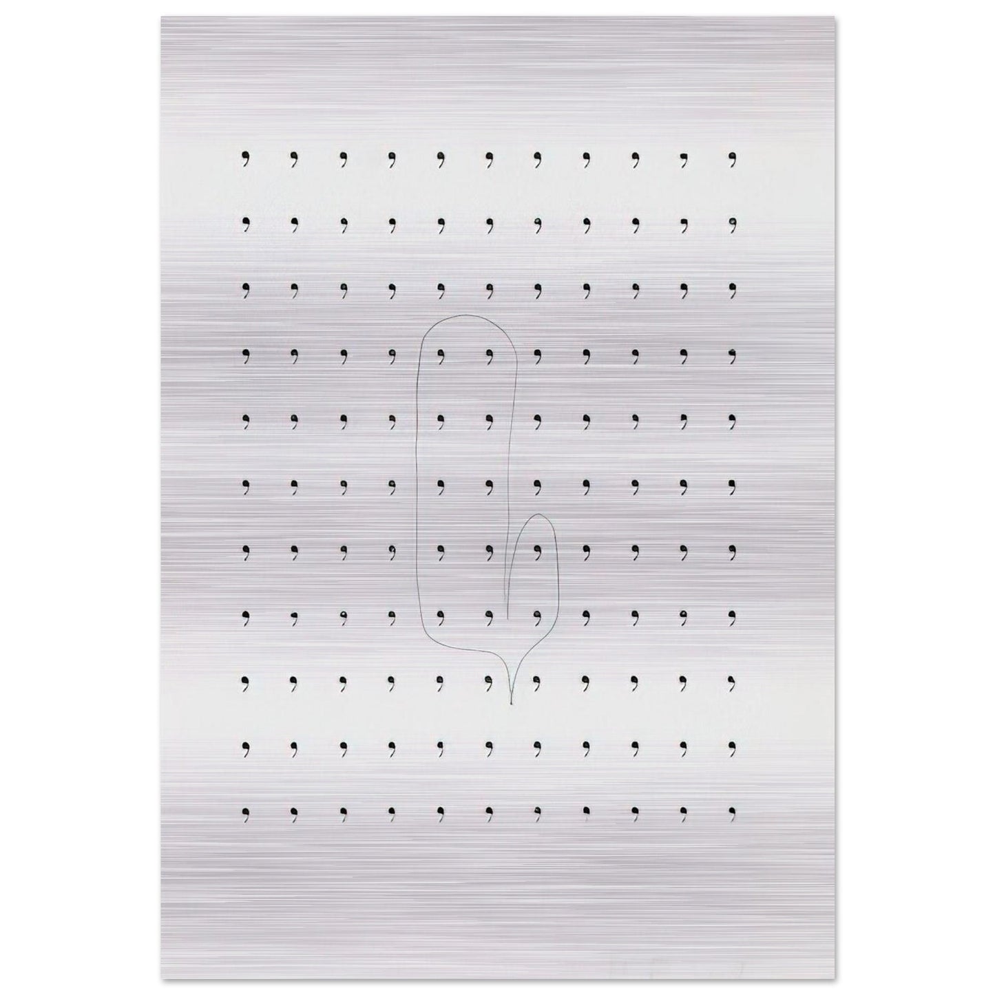 Stupidogramm - 1962 - Dieter Roth Brushed Aluminum Print - 70x100 cm / 28x40 inches | Dieter Roth Aluminum Print | Dieter Roth Prints