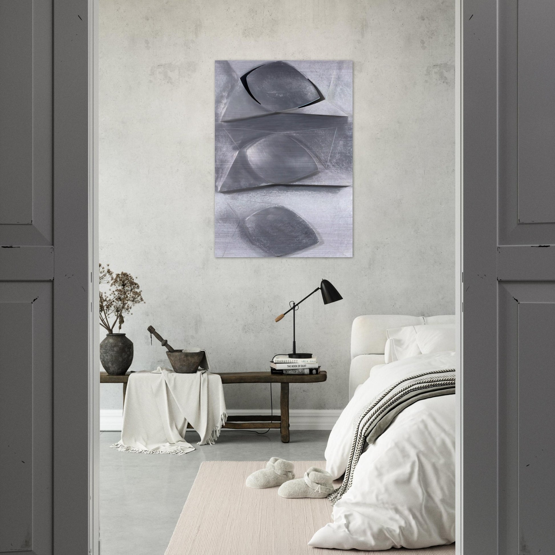 Composition-Relief - Concretism - Gyula Kosice Brushed Aluminum Print - 70x100 cm / 28x40 inches | Gyula Kosice Aluminum Print | Gyula Kosice Prints